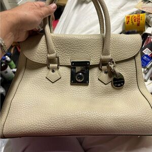 Dooney and Bourke purse bone pebble leather